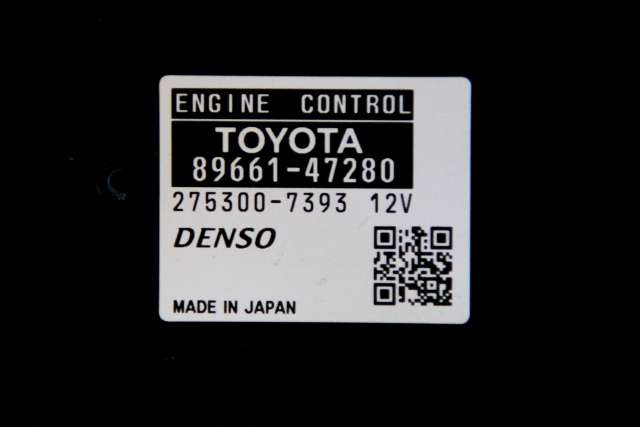 Styreenhet motor til Toyota Prius 2009-2016 (Type III) (COMBI) (COMBI) (DENSO|275300-7393|89661-47280|)