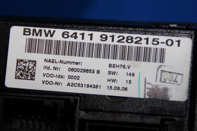 Varmeapparat betjening til BMW 1-Serie 2004-2011 (E81/E82/E87/E88) (E81/E82/E87/E88) (VDO|A2C53194361|9 128 215|)