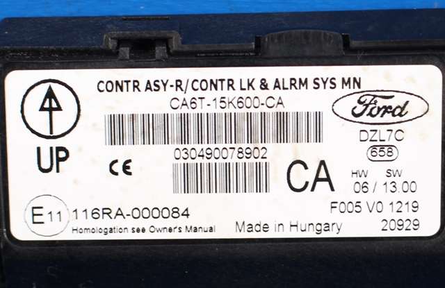 Styreenhet diverse til Ford Fiesta 2008-2012 (Type VI, Fase 1) (FORD|CA6T-15K600-CA|)