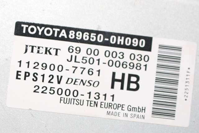 Rattaksel elektrisk servo til Toyota Aygo 2014-->> (Type II) (JTEKT|6900002913|45250-0H070|)