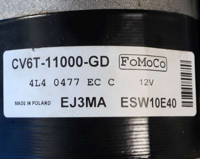 Starter til Ford Focus 2014-2018 (Type III, Fase 2)  (FORD|CV6T-11000-GD|)