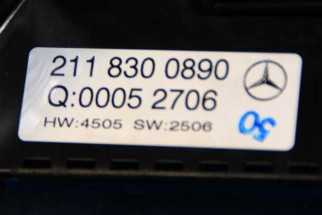 Varmeapparat betjening til Mercedes E-Klasse 2006-2009 (Fase 2) (W211) (W211) (MERCEDES|211 830 08 90|)