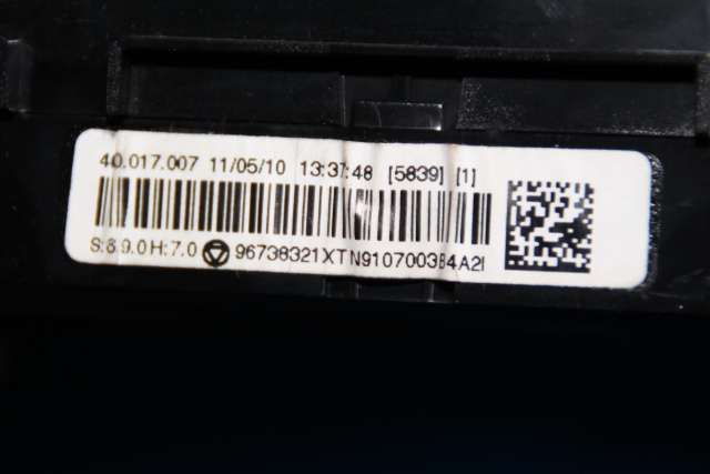 Varmeapparat betjening til Peugeot 5008 2010-2017 (Type I) (PEUGEOT|96 738321 XT|)