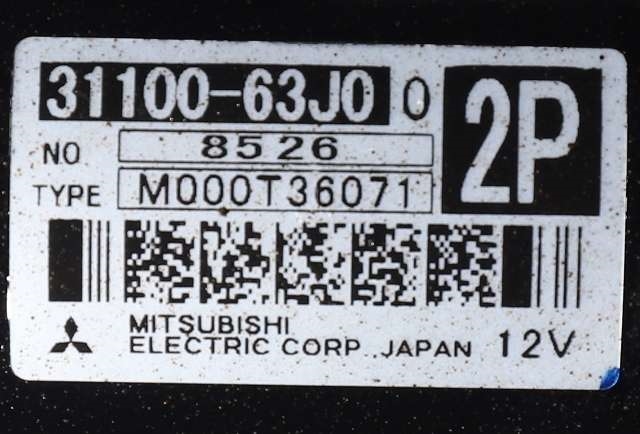 Starter til Suzuki Swift 2005-2010  (MITSUBISHI|M00T36071|31100-63J00|)