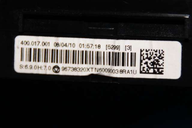 Varmeapparat betjening til Peugeot 3008 2009-2016 (Type I) (PEUGEOT|96 738320 XT|)