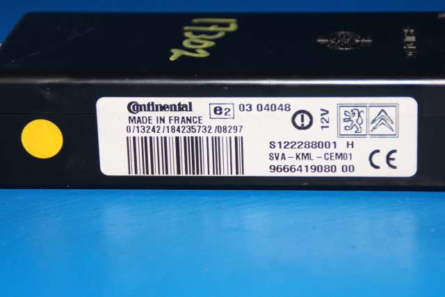 Styreenhet diverse til Peugeot Expert 2007-2016 (Type II) (CONTINENT|S122288001-H|96 664190 80 00|)