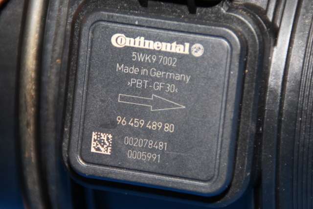 Luftmengde/luftmassemåler til Peugeot Expert 2007-2016 (Type II) (SIEMENS|5WK9 7002|96 459489 80|)
