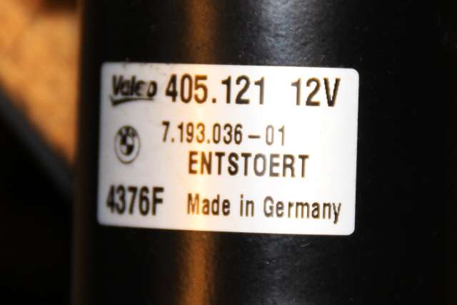 Viskermotor frontrute komplett m/overføring til BMW 1-Serie 2004-2011 (E81/E82/E87/E88) (E81/E82/E87/E88) (VALEO|405.121|7 193 036|)