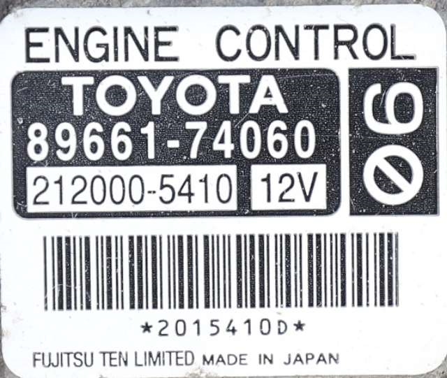 Styreenhet motor til Toyota iQ 2009-2014  (DENSO|212000-5410|89661-74060|)