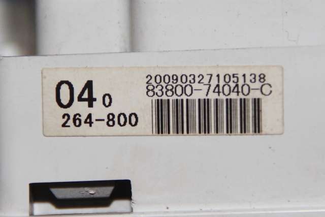 Instrumentpanel til Toyota iQ 2009-2014  (TOYOTA|83800-74040-C|)