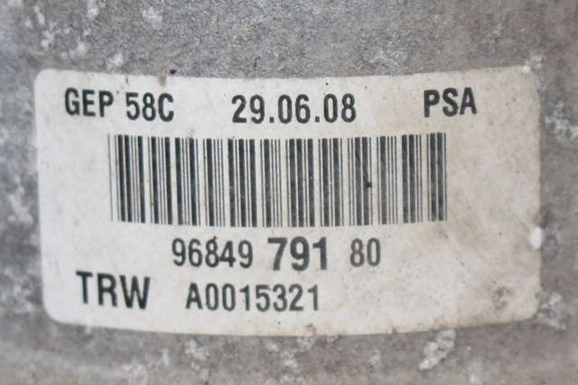 Servo pumpe elektrisk til Peugeot 308 2007-2011 (Type I, Fase 1)  (PEUGEOT|96 849791 80|)