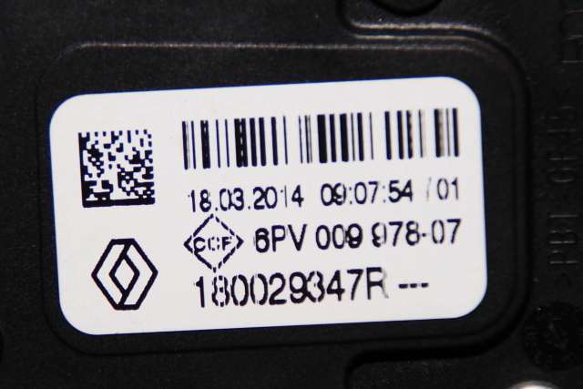 Pedal gass til Renault Clio 2012-2016 (Type IV, Fase 1) (HELLA|6PV 009 978-07|1800 29347R|)