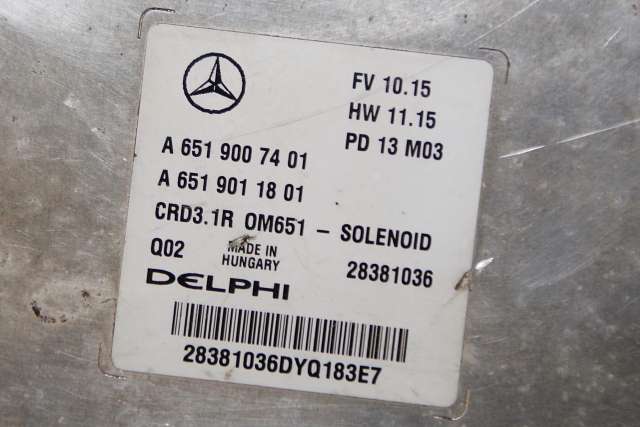 Styreenhet motor til Mercedes C-Klasse 2011-2014 (Fase 2) (W204) (W204) (MERCEDES|A 651 900 74 01|)