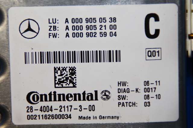 Kamera til Mercedes C-Klasse 2011-2014 (Fase 2) (W204) (W204) (MERCEDES|A 000 905 05 38|)