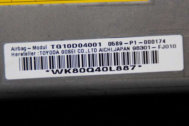 Airbag kne til Subaru Impreza 2013-2017 (Type IV)  (SUBARU|98301-FJ010|)
