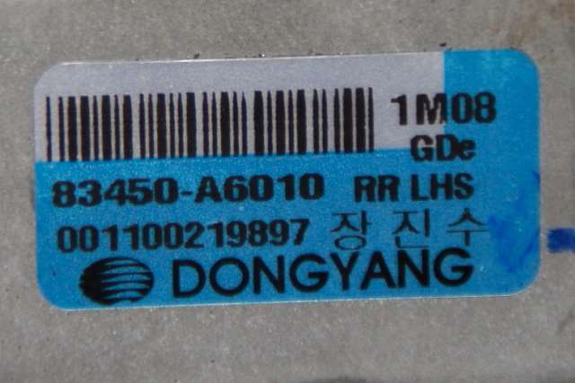 Ruteheis, kun motor, venstre bak til Hyundai i30 2012-2017 (Type II) (HYUNDAI|83450-A6010|)