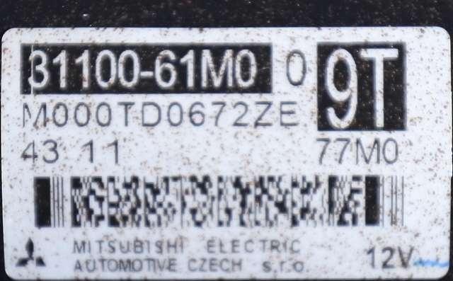 Starter til Suzuki SX4 S-CROSS 2013-->> (Type II) (MITSUBISHI|M000TD0672|31100-61M00|)