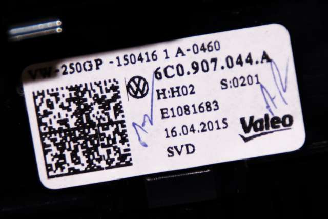 Varmeapparat betjening til VW Polo 2014-2017 (Type V, Fase 2)  (VAG|6C0 907 044 A|)