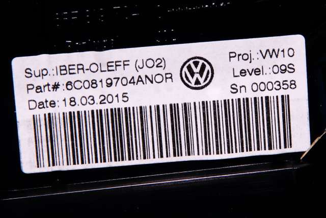 Dashbord friskluftdyse høyre til VW Polo 2014-2017 (Type V, Fase 2)  