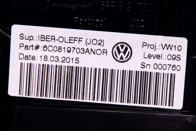 Dashbord friskluftdyse venstre til VW Polo 2014-2017 (Type V, Fase 2)  