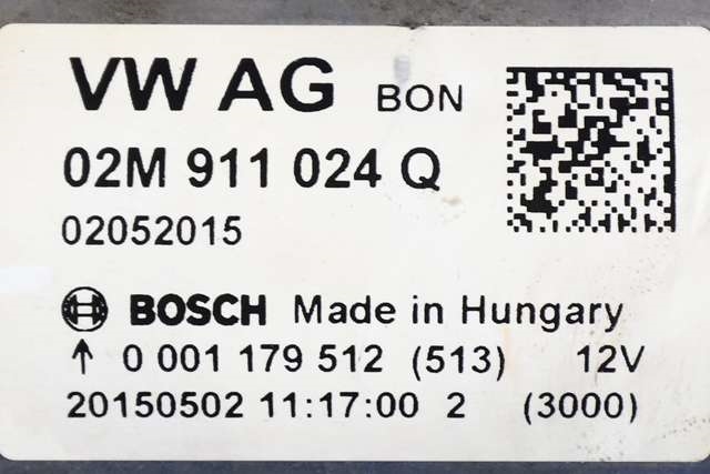 Starter til VW Polo 2014-2017 (Type V, Fase 2)  (BOSCH|0 001 179 512|02M 911 024 Q|)