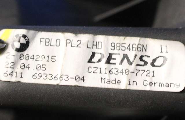 Varmeapparat motor til BMW 1-Serie 2004-2011 (E81/E82/E87/E88) (E81/E82/E87/E88) (BMW|6 933 663|)
