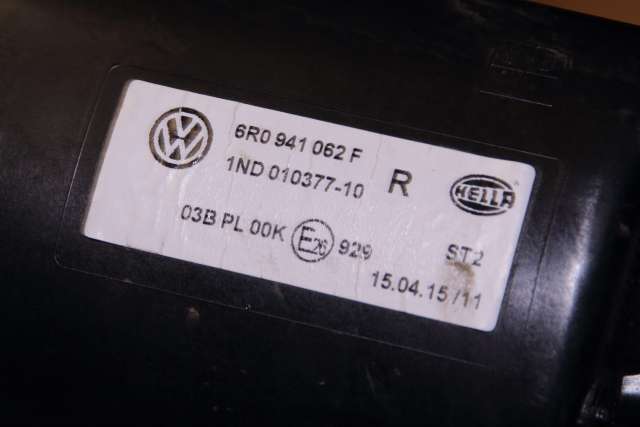 Tåkelykt høyre foran til VW Polo 2014-2017 (Type V, Fase 2)  (VAG|6R0 941 062 F|)
