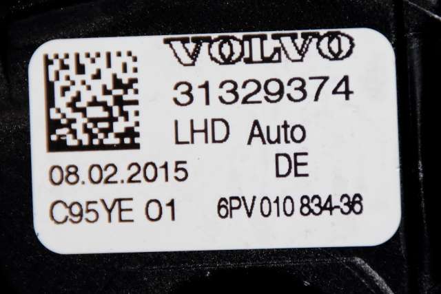 Pedal gass til Volvo V60/V60 CC 2013-2018 (Type I, Fase 2)  (HELLA|6PV 010 834-36|31329374|)
