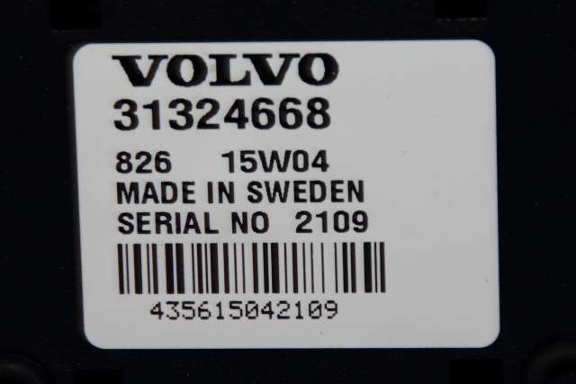 Bilstereo diverse til Volvo V60/V60 CC 2013-2018 (Type I, Fase 2)  (VOLVO|31324668|)