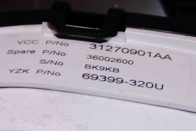 Instrumentpanel til Volvo V70 2007-2013 (Type III, Fase 1) (YAZAKI|69399-320U|31270901|)