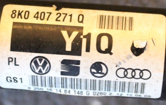 Drivaksel høyre foran, bensin/manuell til Audi A4 2007-2014 (Type IV) (B8) (B8) (VAG|8K0 407 271 Q|)