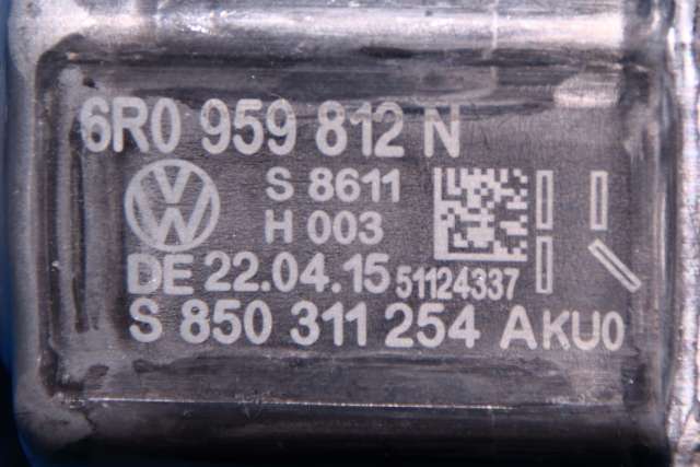 Ruteheis, kun motor, høyre bak til VW Polo 2014-2017 (Type V, Fase 2)  (VAG|6R0 959 812 N|)