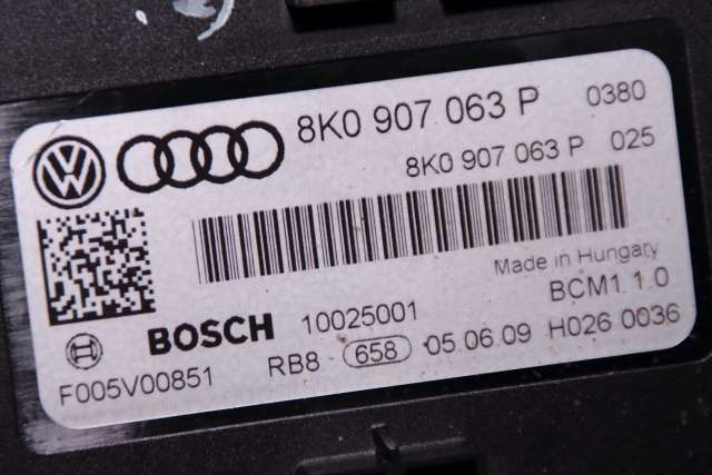 Styreenhet comfort (BCM) til Audi A4 2007-2014 (Type IV) (B8) (B8) (VAG|8K0 907 063 P|)