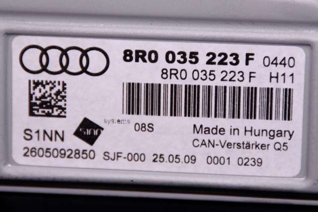 Bilstereo forsterker til Audi A4 2007-2014 (Type IV) (B8) (B8) (VAG|8R0 035 223 F|)