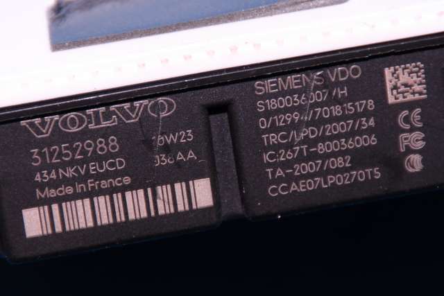 Styreenhet diverse til Volvo V70 2007-2013 (Type III, Fase 1) (VOLVO|31252988|)