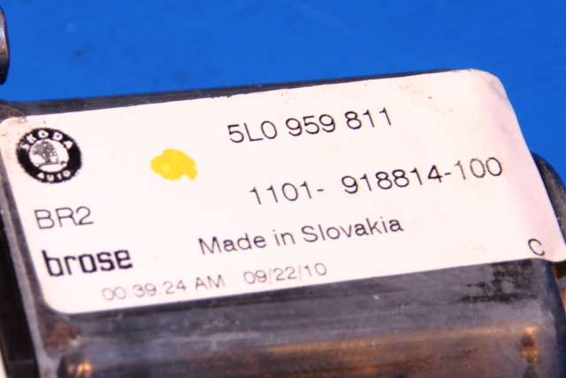 Ruteheis, kun motor, venstre bak til Škoda Yeti 2009-2013 (Fase 1) (VAG|5L0 959 811|)