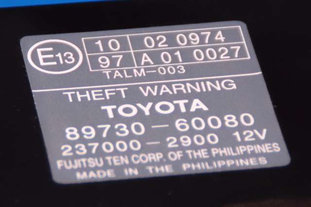Styreenhet diverse til Toyota Land Cruiser 120 2002-2009 (DENSO|237000-2900|89730-60080|)