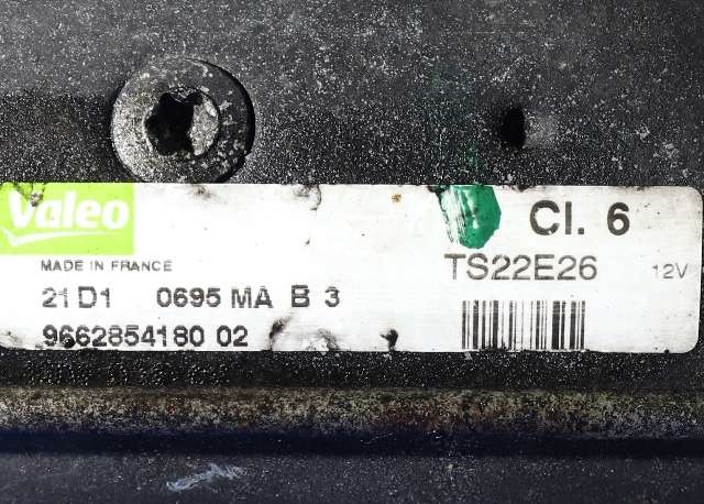 Starter diesel til Citroën Jumpy 2007-2016 (Type II) (VALEO|TS22E26|96 628541 80|)
