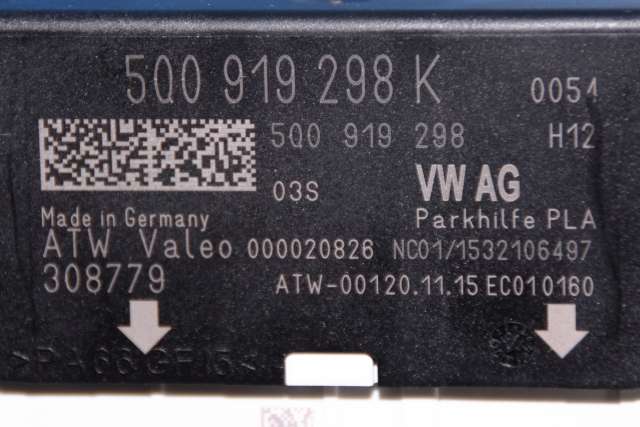 Styreenhet parkering til VW e-Golf 2014-2017 (Fase 1)  (VAG|5Q0 919 298 K|)