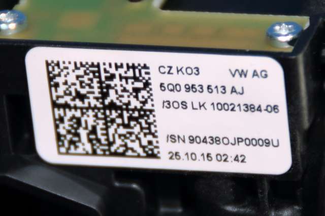 Bryter combi til VW e-Golf 2014-2017 (Fase 1)  (VAG|5Q0 953 507 HN|)