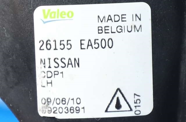 Tåkelykt venstre foran til Nissan Navara 2010-2015 (Fase 2) (D40) (D40) (NISSAN|26155-EA500|)