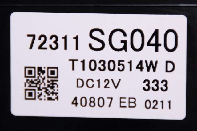 Varmeapparat betjening til Subaru Forester 2013-2019 (Type IV)  (SUBARU|72311-SG040|)