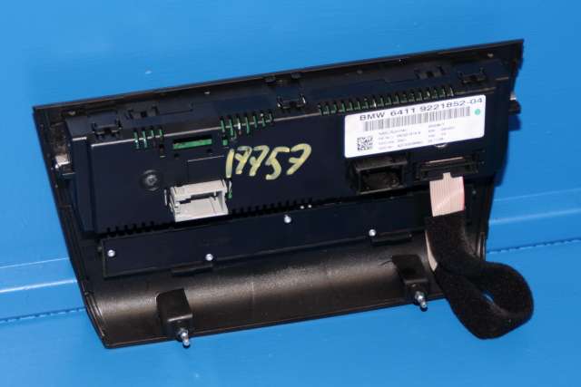 Varmeapparat betjening til BMW 1-Serie 2004-2011 (E81/E82/E87/E88) (E81/E82/E87/E88) (VDO|A2C53398860|64.11-9 221 852|)