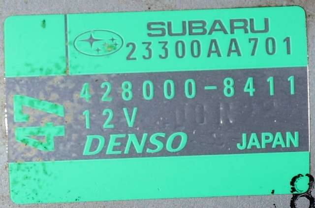Starter til Subaru Forester 2013-2019 (Type IV) (DENSO|428000-8411|23300-AA701|)