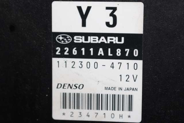 Styreenhet motor til Subaru Outback 2007-2009 (Type III, Fase 2) (DENSO|112300-4710|22611-AL870|)