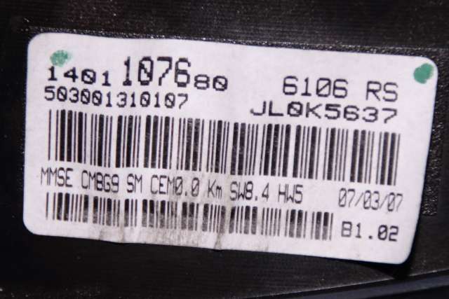 Instrumentpanel til Citroën Jumpy 2007-2016 (Type II)  (CITROEN|14 011076 80|)