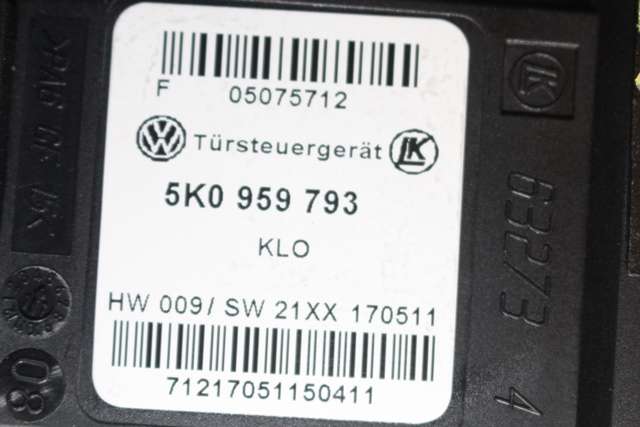 Ruteheis venstre foran til VW Caddy 2010-2015 (Type III, Fase 2)  (VAG|1T0 959 701 T|5K0 959 793|)