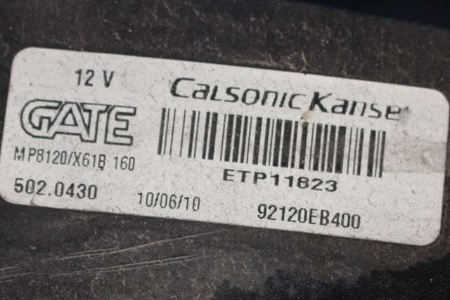 Kjølevifte til Nissan Navara 2010-2015 (Fase 2) (D40) (D40) (GATE|EPT11823|92120-EB400|)