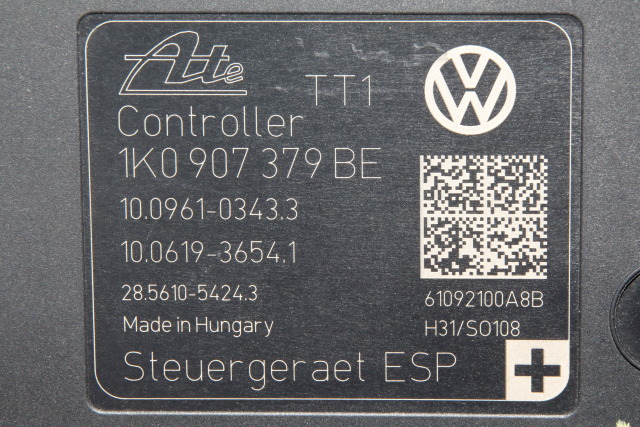 ABS sentral til Škoda Yeti 2009-2013 (Fase 1)  (VAG|1K0 614 517 DC|)