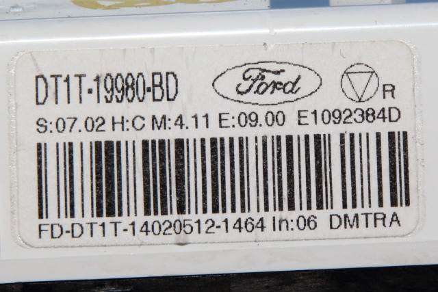 Varmeapparat betjening til Ford Transit Connect 2013-2018 Type II, Fase 1 (FORD|DT1T-19980-BD|)